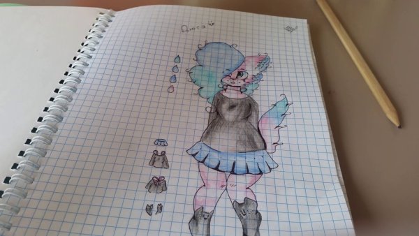 Рисунки по клеточкам в блокноте