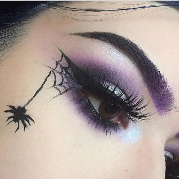 Макияж для Хэллоуина паук
