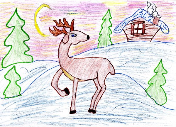 Иллюстрация к сказке серебряное копытце рисунок