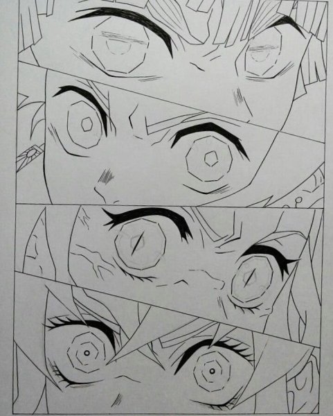 Клинок рассекающий демонов рисовка