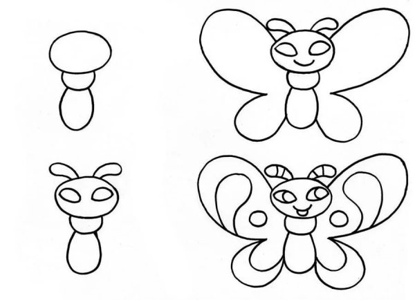 Рисунки для срисовки лёгкие для детей