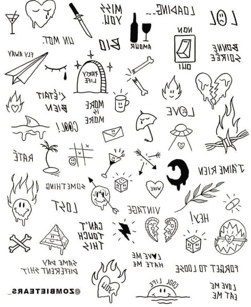 Эскизы тату для девушек маленькие легкие