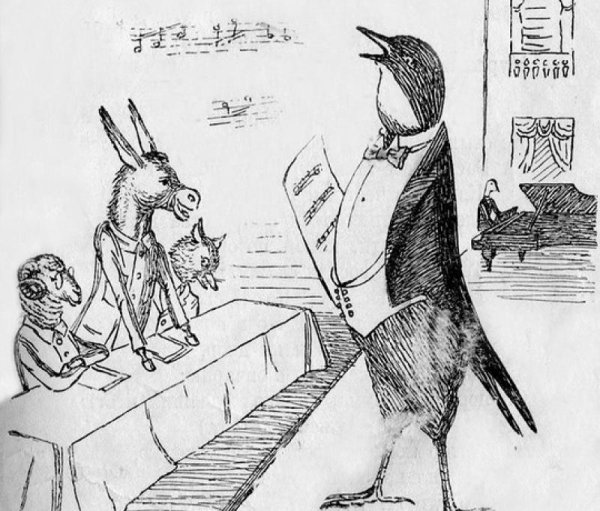 Осёл и Соловей басня Крылова