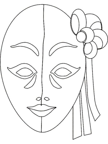 Театральные маски для раскрашивания
