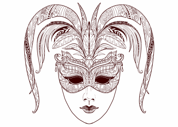 Театральный костюм раскраска