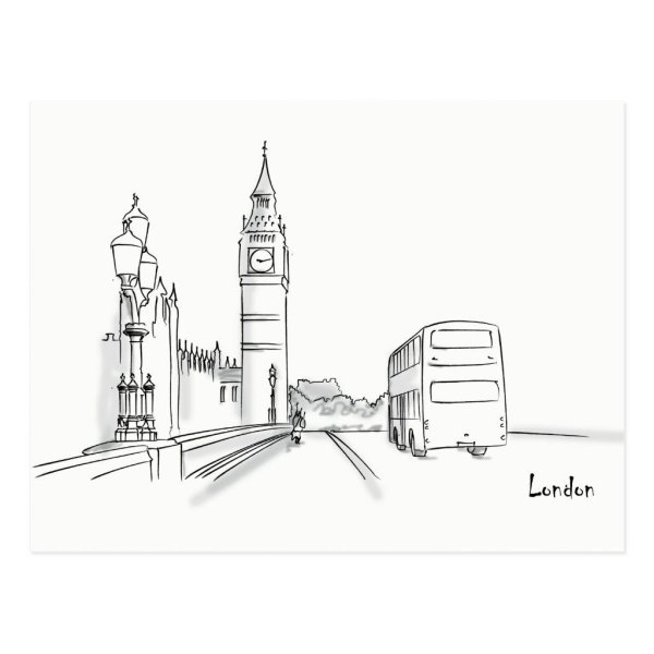Лондон Графика рисунок