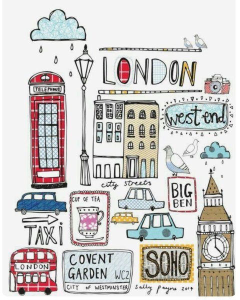 Рисунки Лондона для срисовки