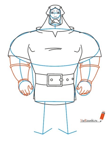 Раскраска три богатыря Добрыня Никитич