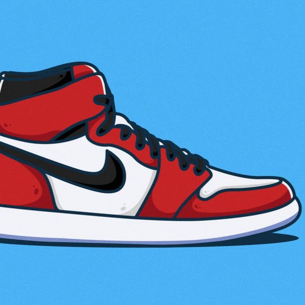 Nike Air Jordan 1 рисунок