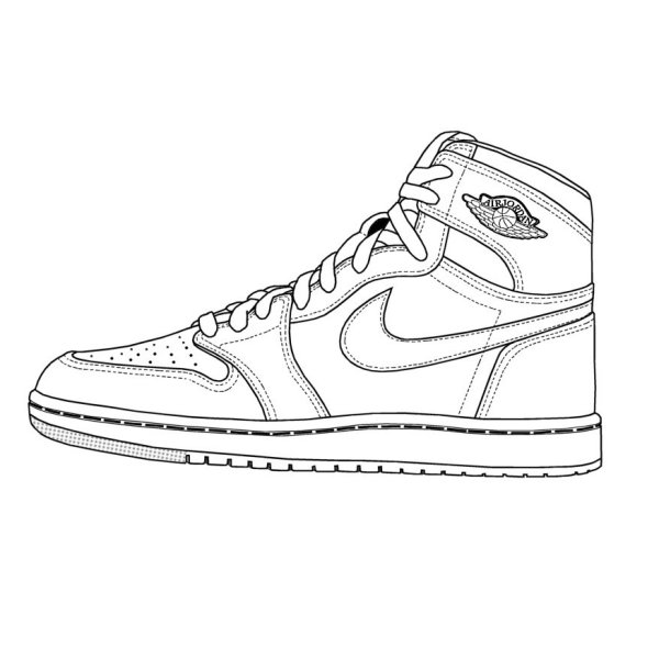 Раскраска Джордан кроссовки