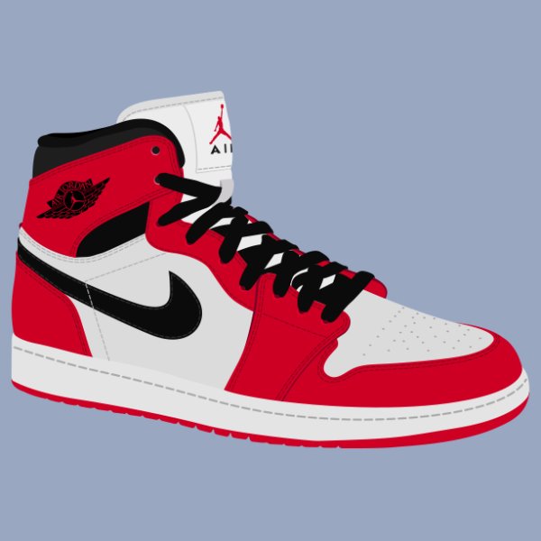 Nike Jordan Mid 1 vector