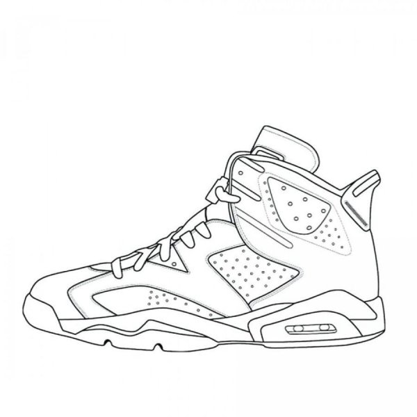 Раскраска кроссовок найк АИР Джордан