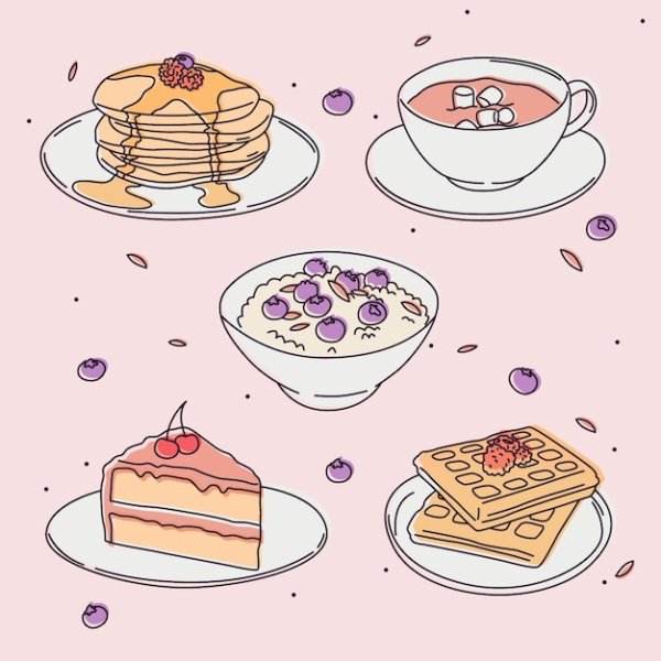 Рисунок блинов черно белый