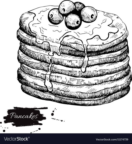 Сырники графический рисунок