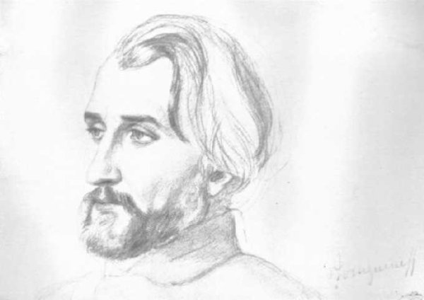 Иван Сергеевич Тургенев рисунок