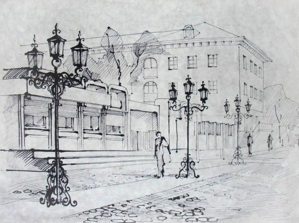 Корабль Петра первого рисунок сбоку