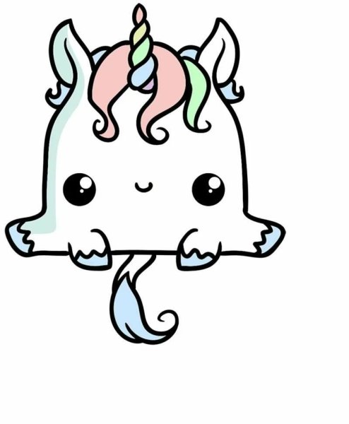 Единорог рисунок для срисовки