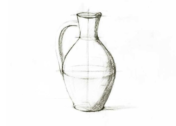 Рисование Крынки карандашом