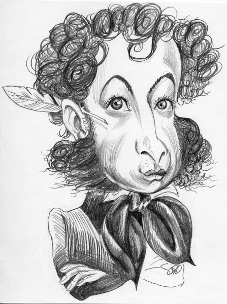 Шарж карандашом легкий