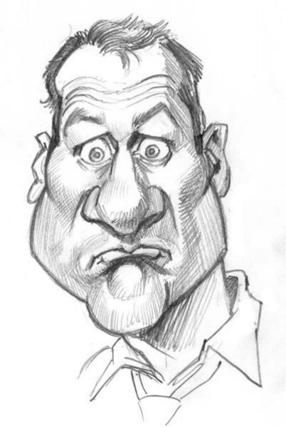 Карикатурные лица людей карандаш