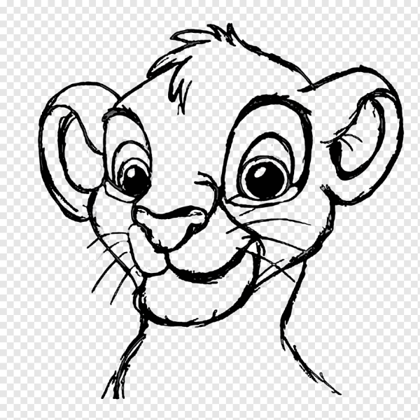 Как рисовать Симбу Король Лев