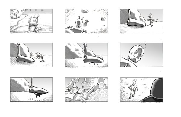 Раскадровка мультфильма