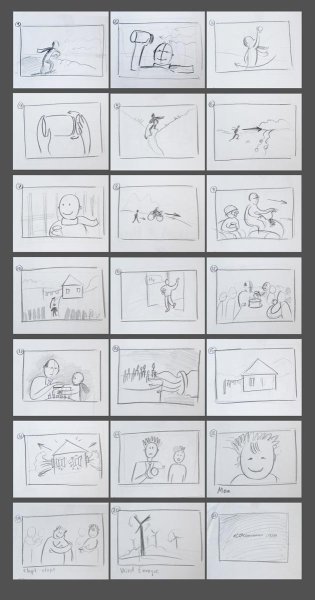 Раскадровка мультфильма