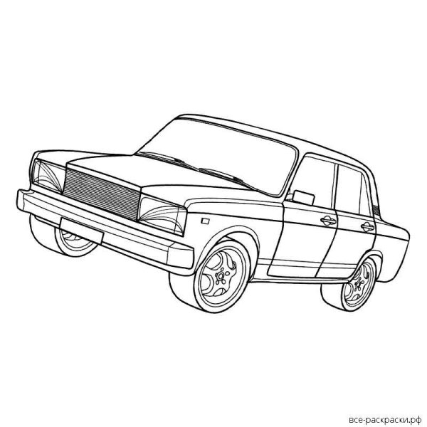 ВАЗ 2107 тюнинговая раскраска