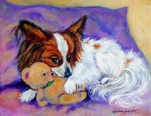 Папильон на картинах