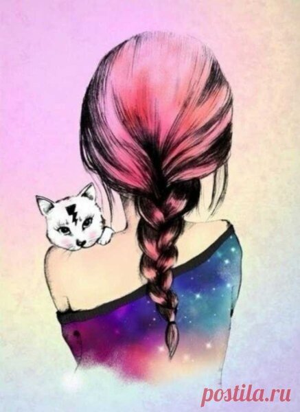 Красивые картинки на аву для девушек мультяшные