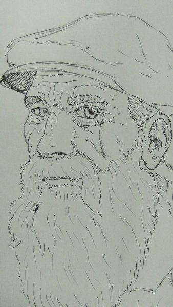 Нарисовать старика