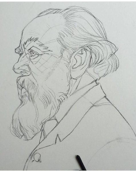 Оливер син портреты набросок