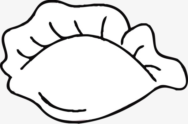 Пельмени раскраска