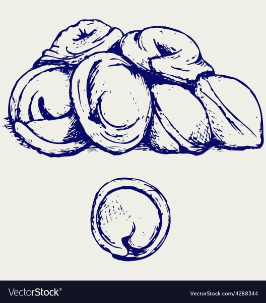 Пельмени в тарелке вектор