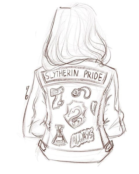 Рисунки Слизерин для срисовки