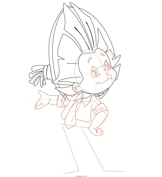 Поэтапное рисование Незнайки