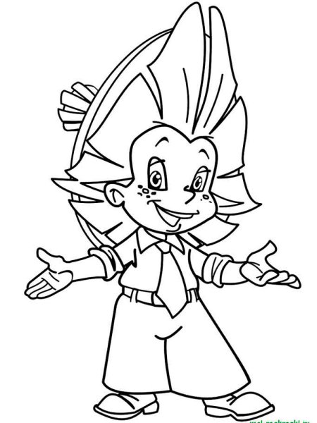 Незнайка рисунок легкий