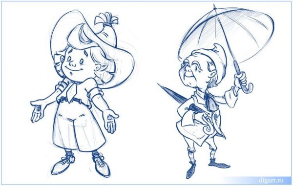 Незнайка художник раскраска