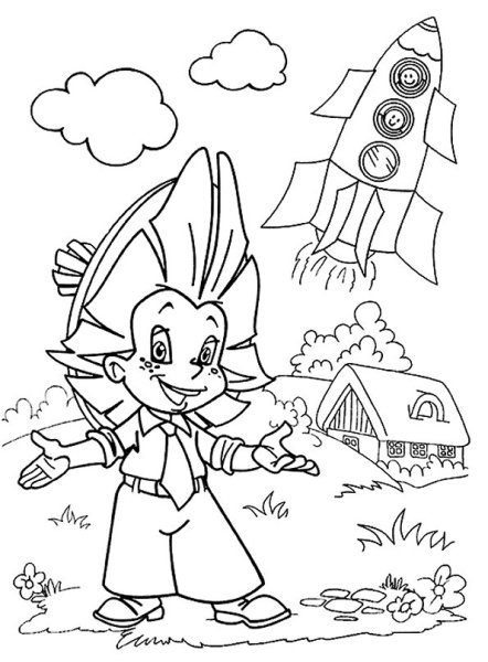 Незнайка детские рисунки