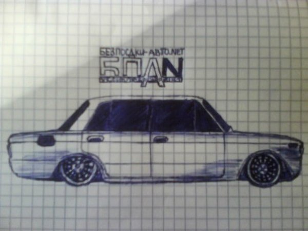 ВАЗ 2107 по клеткам