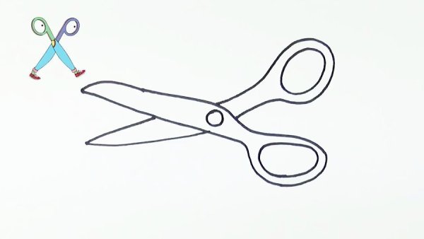 Трафарет ножницы