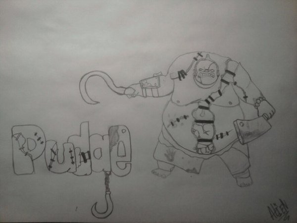 Рисунки персонажей из доты 2 Pudge