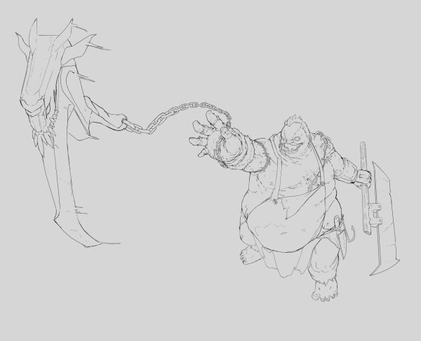 Pudge простой рисунок