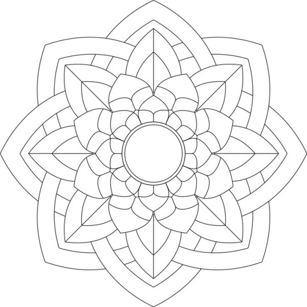 Мандала несложная