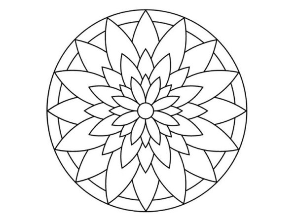 Простые мандалы для детей