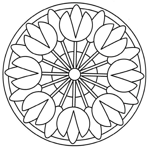 Простые мандалы для детей