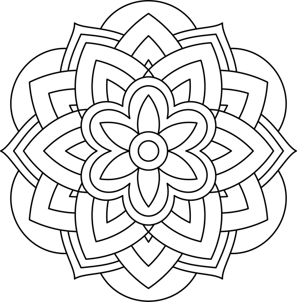 Мандала несложная