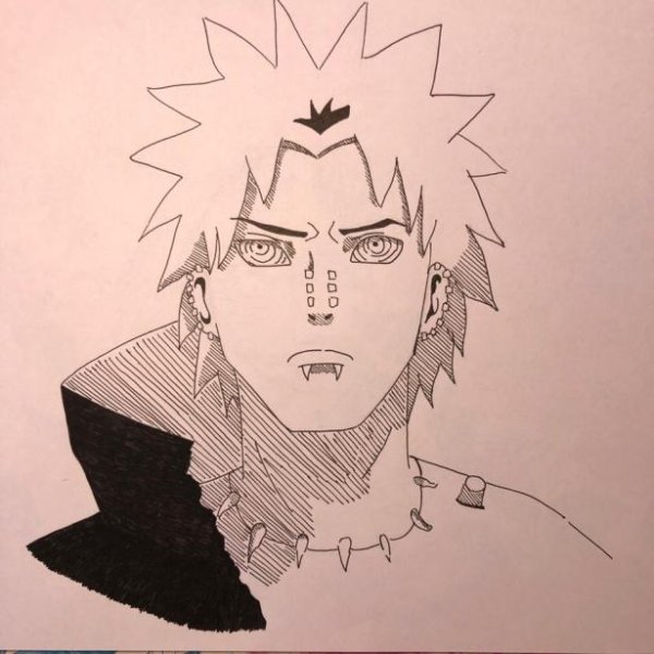 Пейн Наруто для срисовки