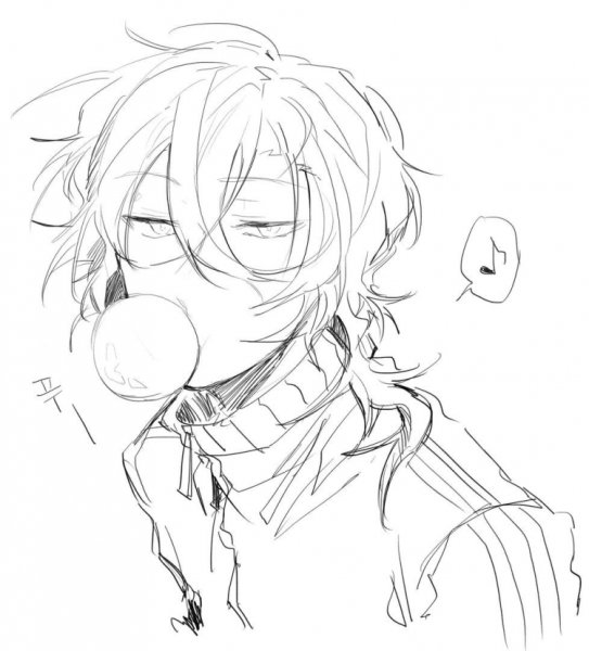 Раскраска БСД Чуя