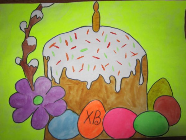 Рисунок на пасхальную тему